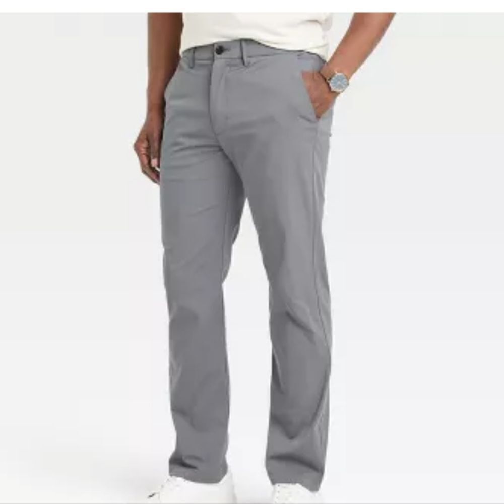 Goodfellow & Co.Men's Slim Fit Tech Chino Pants - Gray NWT Size 42X32